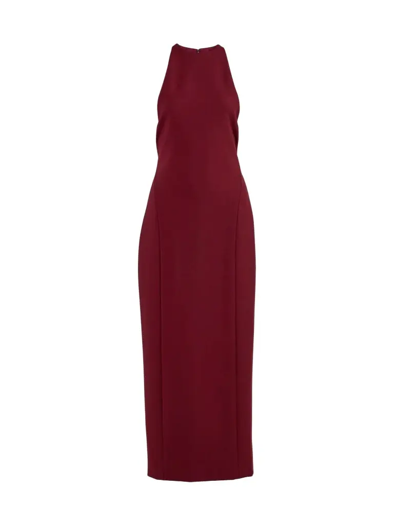 Women's Stretch Virgin Wool Column Gown Women's Stretch Virgin Wool Column Gown