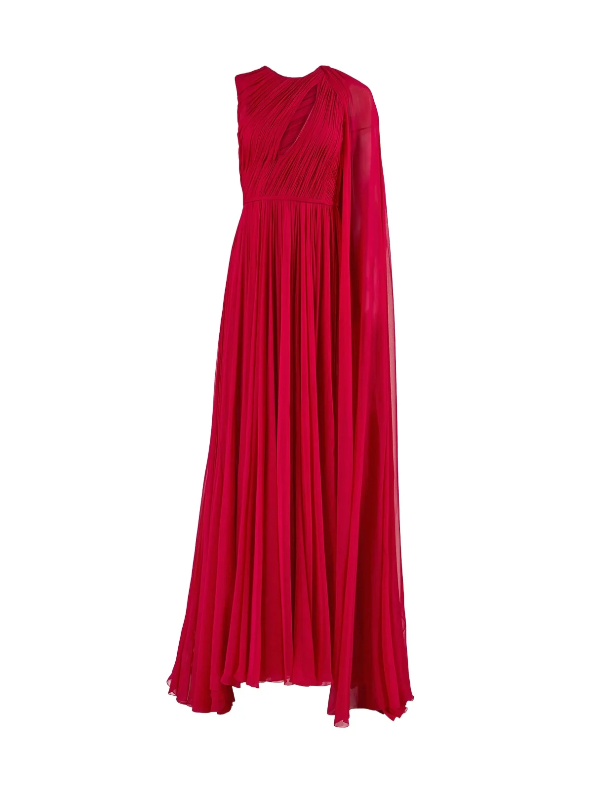 Carolina Herrera Women's Silk Draped Cut-Out Gown