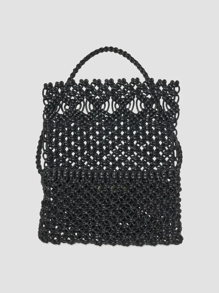 Carolina Herrera Women's Sol Macramé Cotton Shoulder Bag | Thumbnail 3 Carolina Herrera Women's Sol Macramé Cotton Shoulder Bag | Thumbnail 3