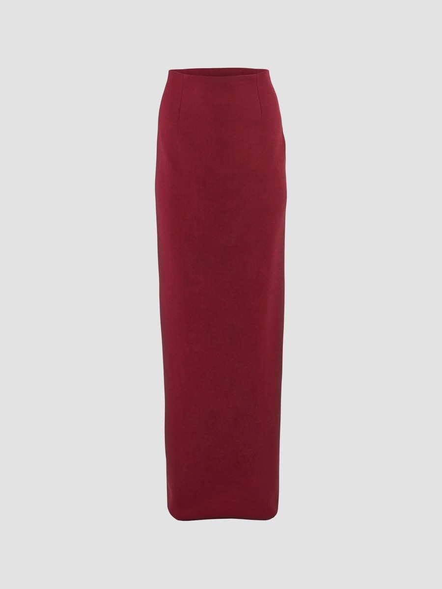 Carolina Herrera Women's Stretch Virgin-Wool Pencil Skirt