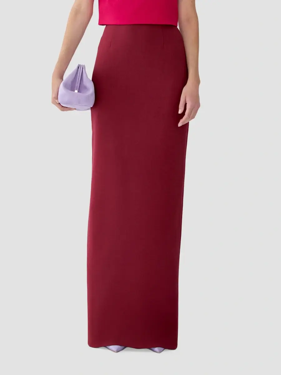 Carolina Herrera Women's Stretch Virgin-Wool Pencil Skirt | Thumbnail 3