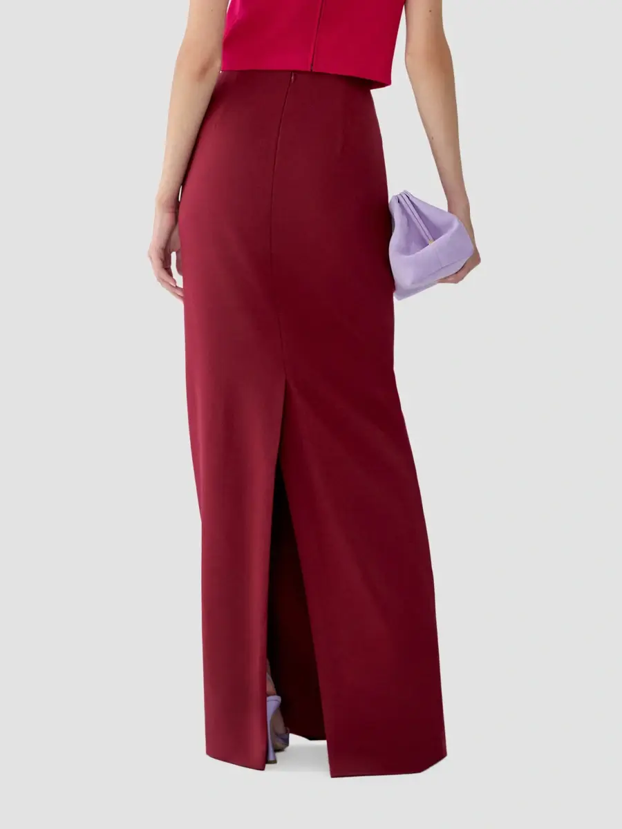 Carolina Herrera Women's Stretch Virgin-Wool Pencil Skirt | Thumbnail 4