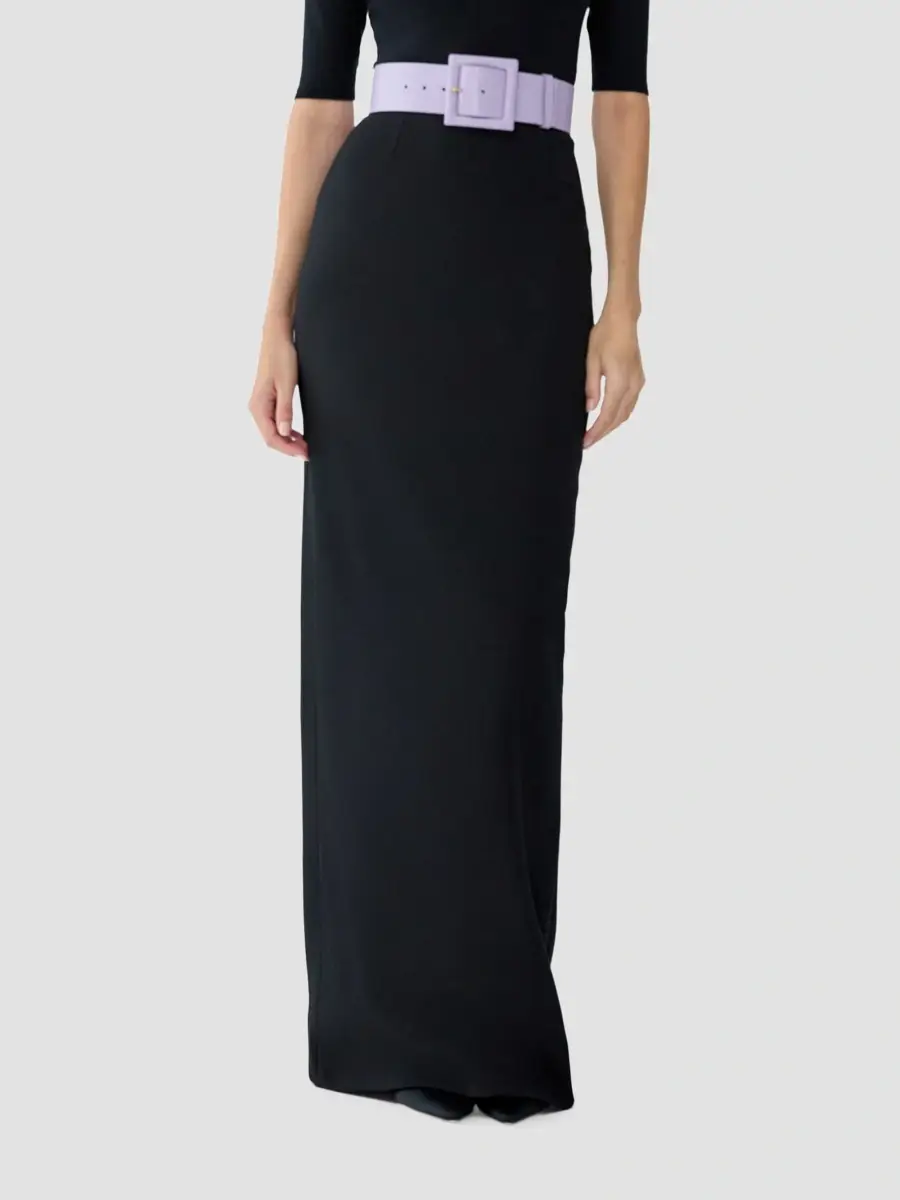Carolina Herrera Women's Stretch Virgin-Wool Pencil Skirt | Thumbnail 2