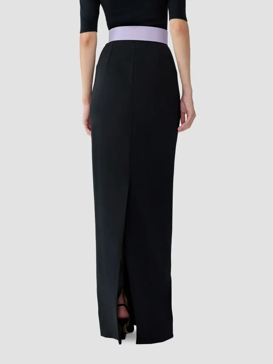 Carolina Herrera Women's Stretch Virgin-Wool Pencil Skirt | Thumbnail 3
