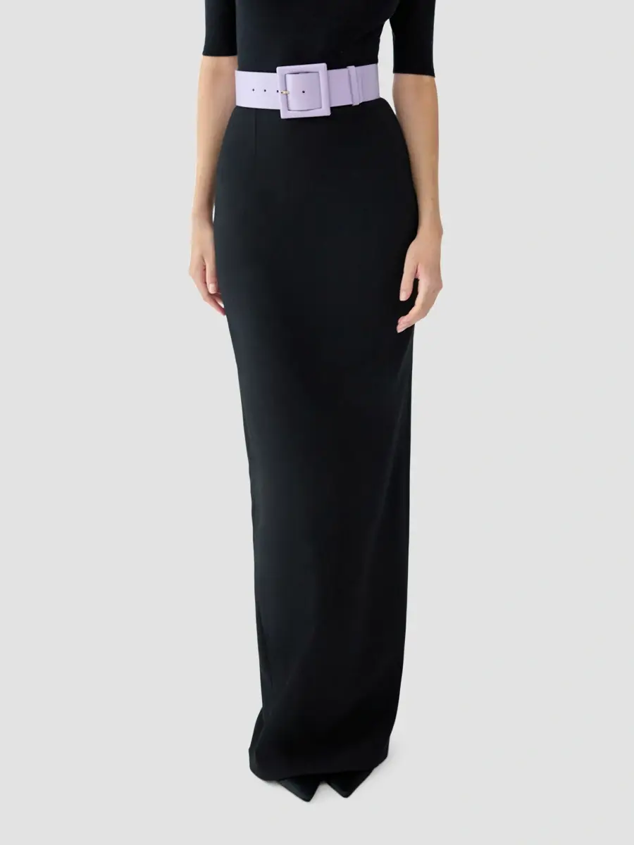 Carolina Herrera Women's Stretch Virgin-Wool Pencil Skirt | Thumbnail 4