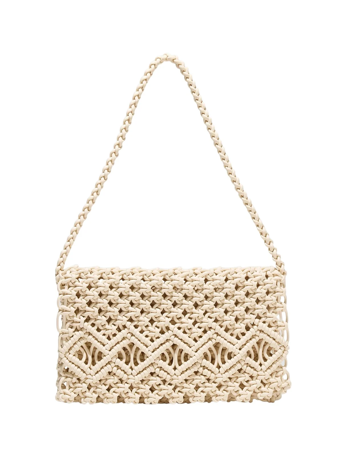 Carolina Herrera Women's Sol Macramé Cotton Shoulder Bag