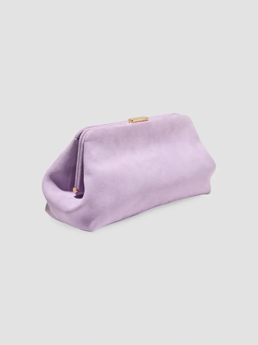 Carolina Herrera Women's Bianca Suede Clutch | Thumbnail 2 Carolina Herrera Women's Bianca Suede Clutch | Thumbnail 2