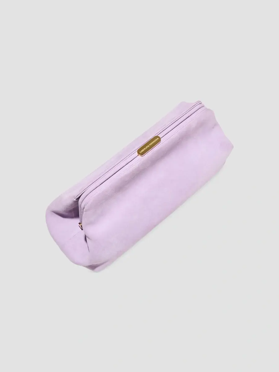 Carolina Herrera Women's Bianca Suede Clutch | Thumbnail 4 Carolina Herrera Women's Bianca Suede Clutch | Thumbnail 4
