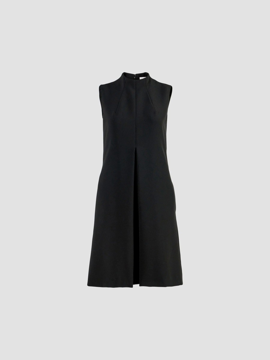 Women's Pleated Knee-Length Shift Dress Women's Pleated Knee-Length Shift Dress