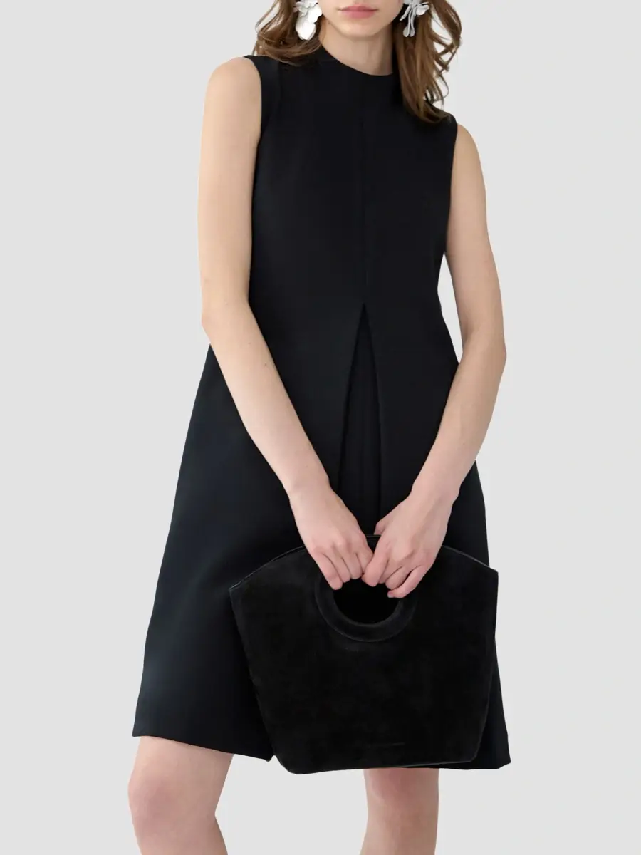 Carolina Herrera Women's Pleated Shit Knee-Length Dress | Thumbnail 6 Carolina Herrera Women's Pleated Shit Knee-Length Dress | Thumbnail 6