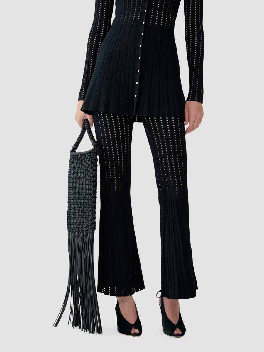 Carolina Herrera Women's Crochet Flare Pants | Thumbnail 4