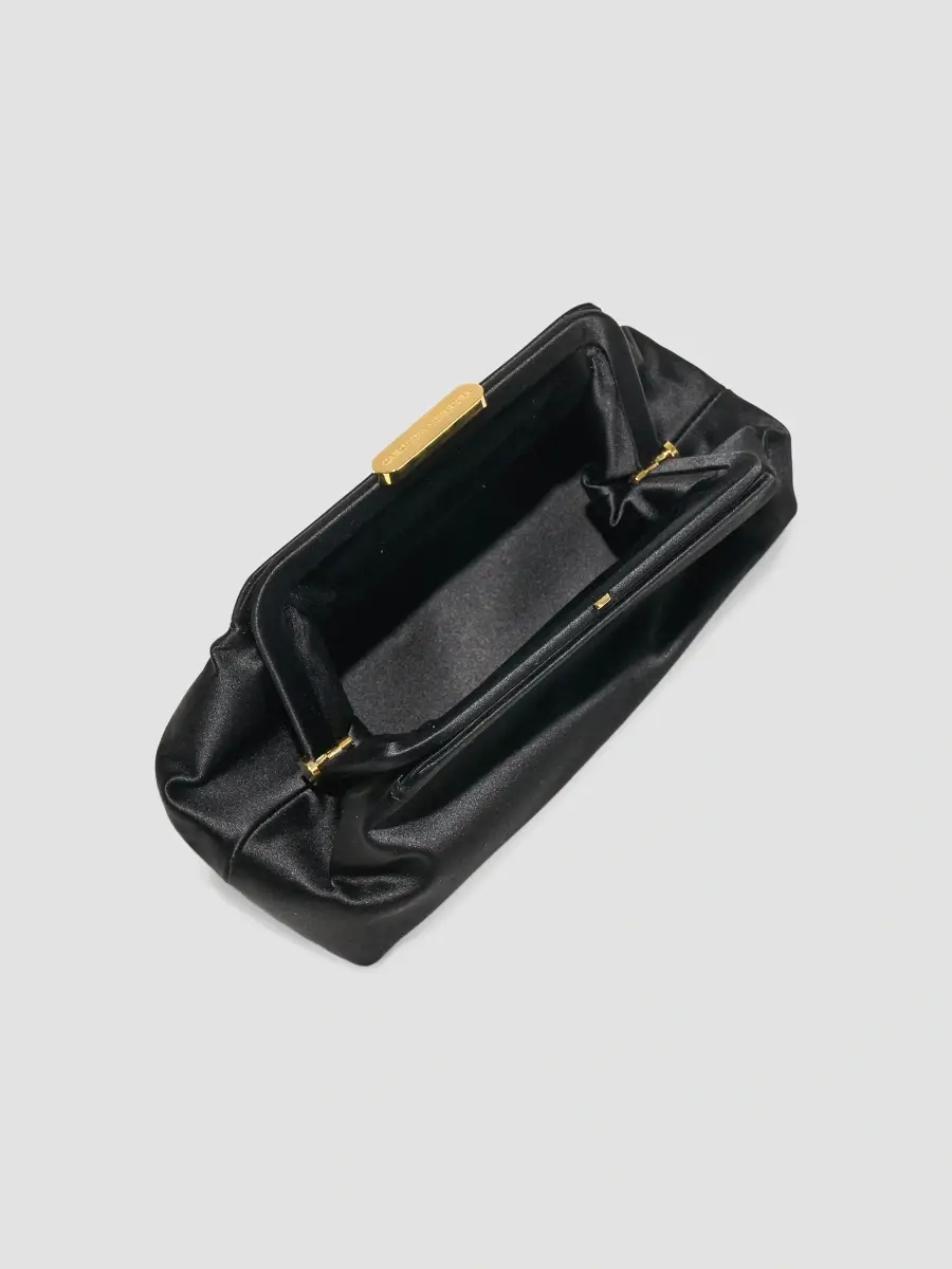 Carolina Herrera Women's Bianca Small Satin Clutch | Thumbnail 3 Carolina Herrera Women's Bianca Small Satin Clutch | Thumbnail 3