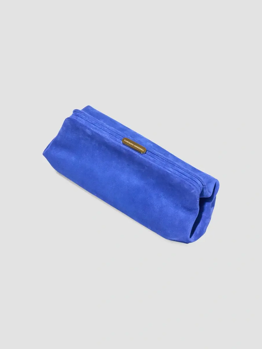Carolina Herrera Women's Bianca Suede Clutch | Thumbnail 4 Carolina Herrera Women's Bianca Suede Clutch | Thumbnail 4
