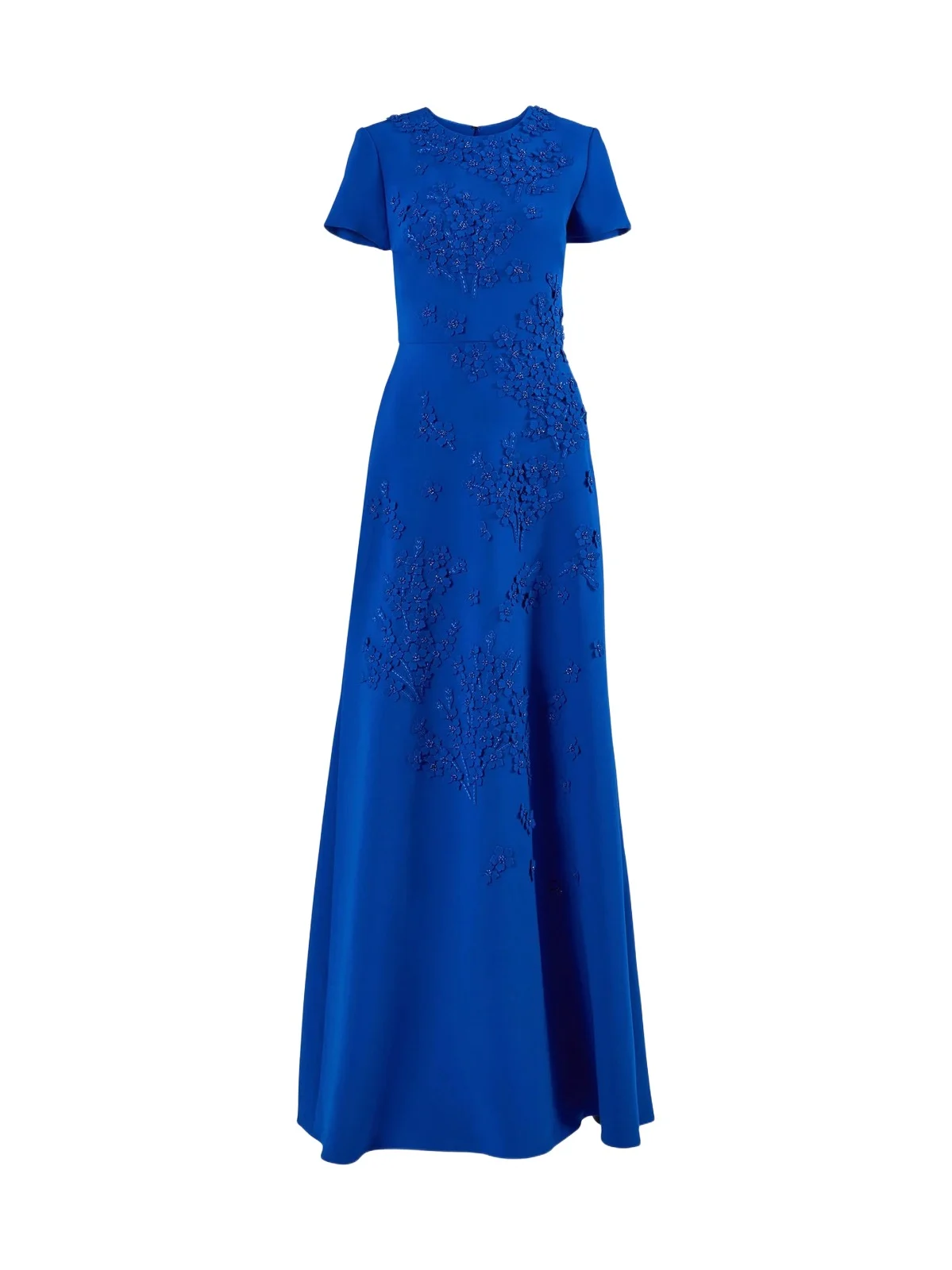 Carolina Herrera Women's Embellished Floral Cut-Out Back A-Line Gown