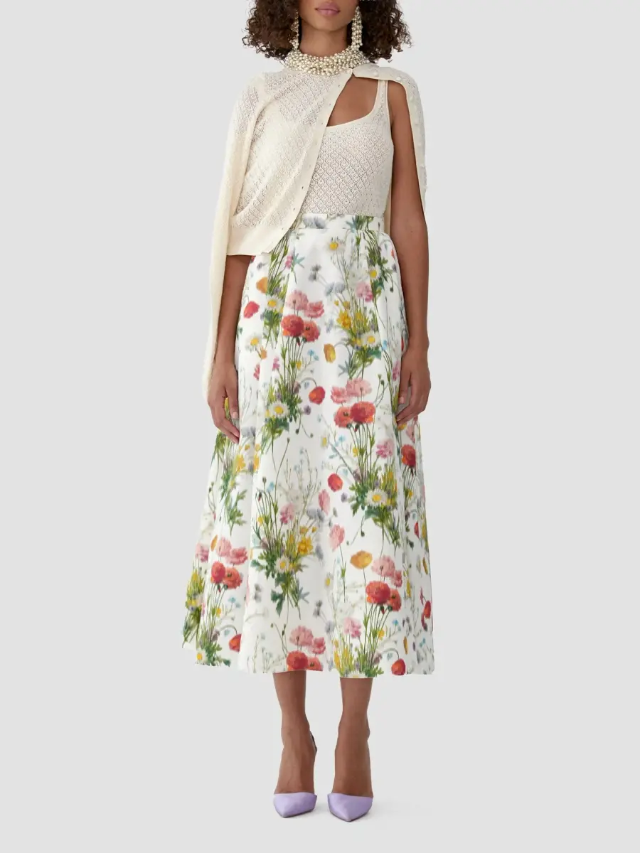 Carolina Herrera Women's Pointelle-Knit Scoopneck Tank | Thumbnail 2 Carolina Herrera Women's Pointelle-Knit Scoopneck Tank | Thumbnail 2