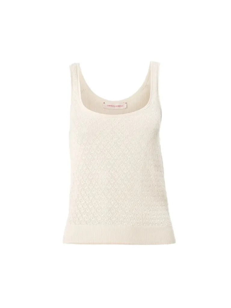 Carolina Herrera Women's Pointelle-Knit Scoopneck Tank