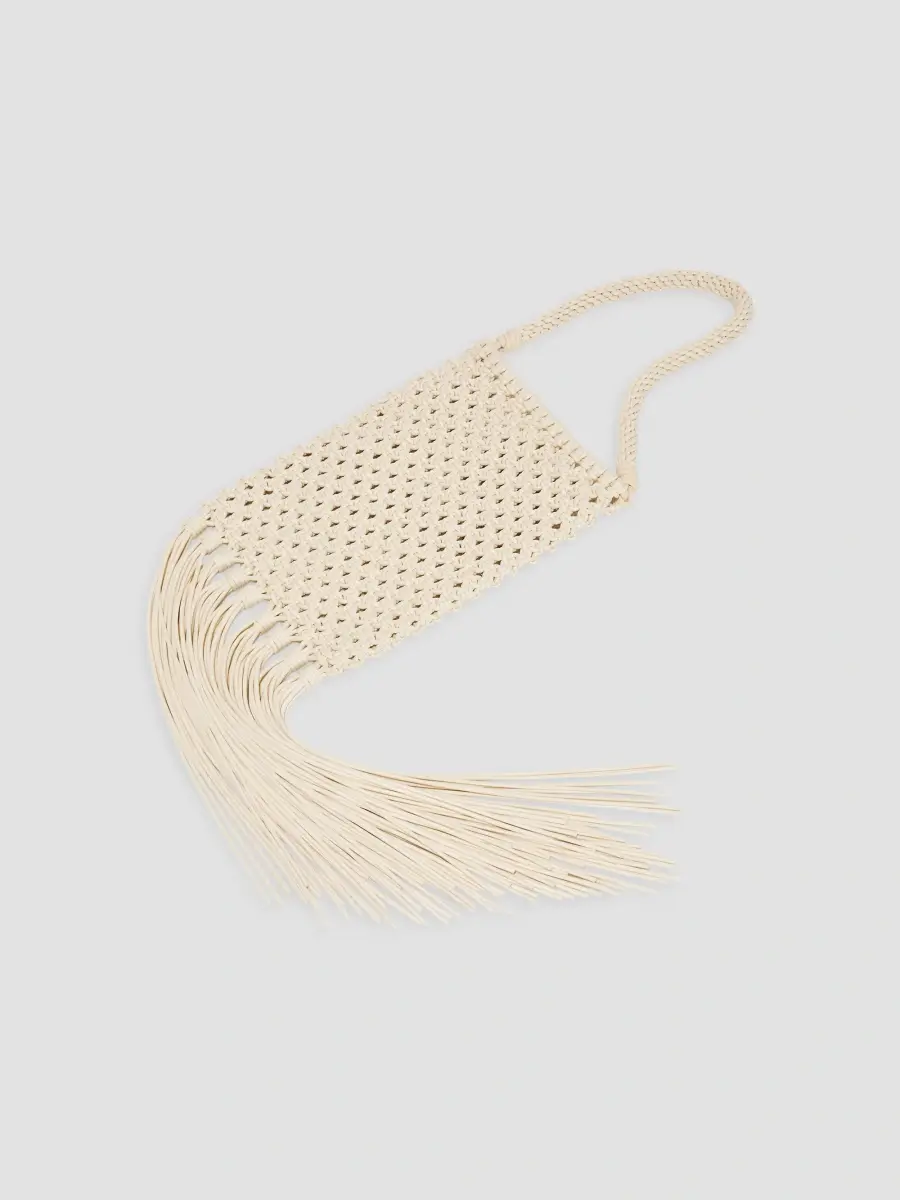 Carolina Herrera Women's Sol Macramé Cotton Shoulder Bag | Thumbnail 3 Carolina Herrera Women's Sol Macramé Cotton Shoulder Bag | Thumbnail 3