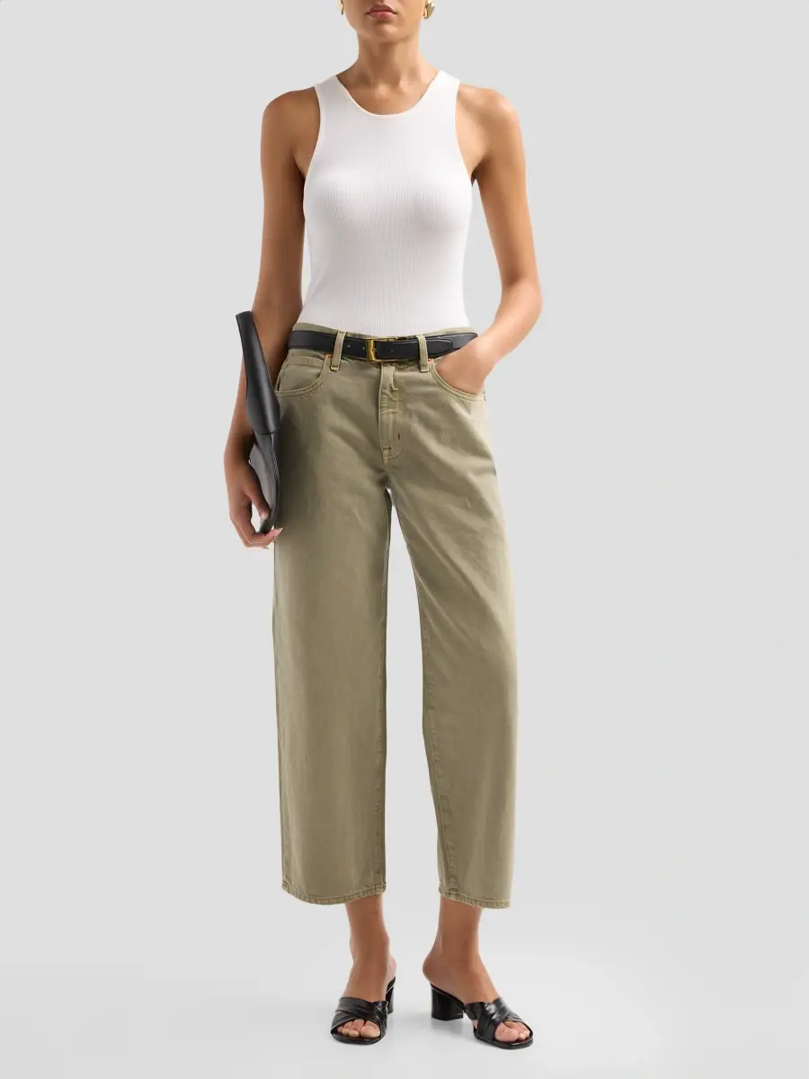 SLVRLAKE Women's Hunter Crop Wide-Leg Pants | Thumbnail 2 SLVRLAKE Women's Hunter Crop Wide-Leg Pants | Thumbnail 2