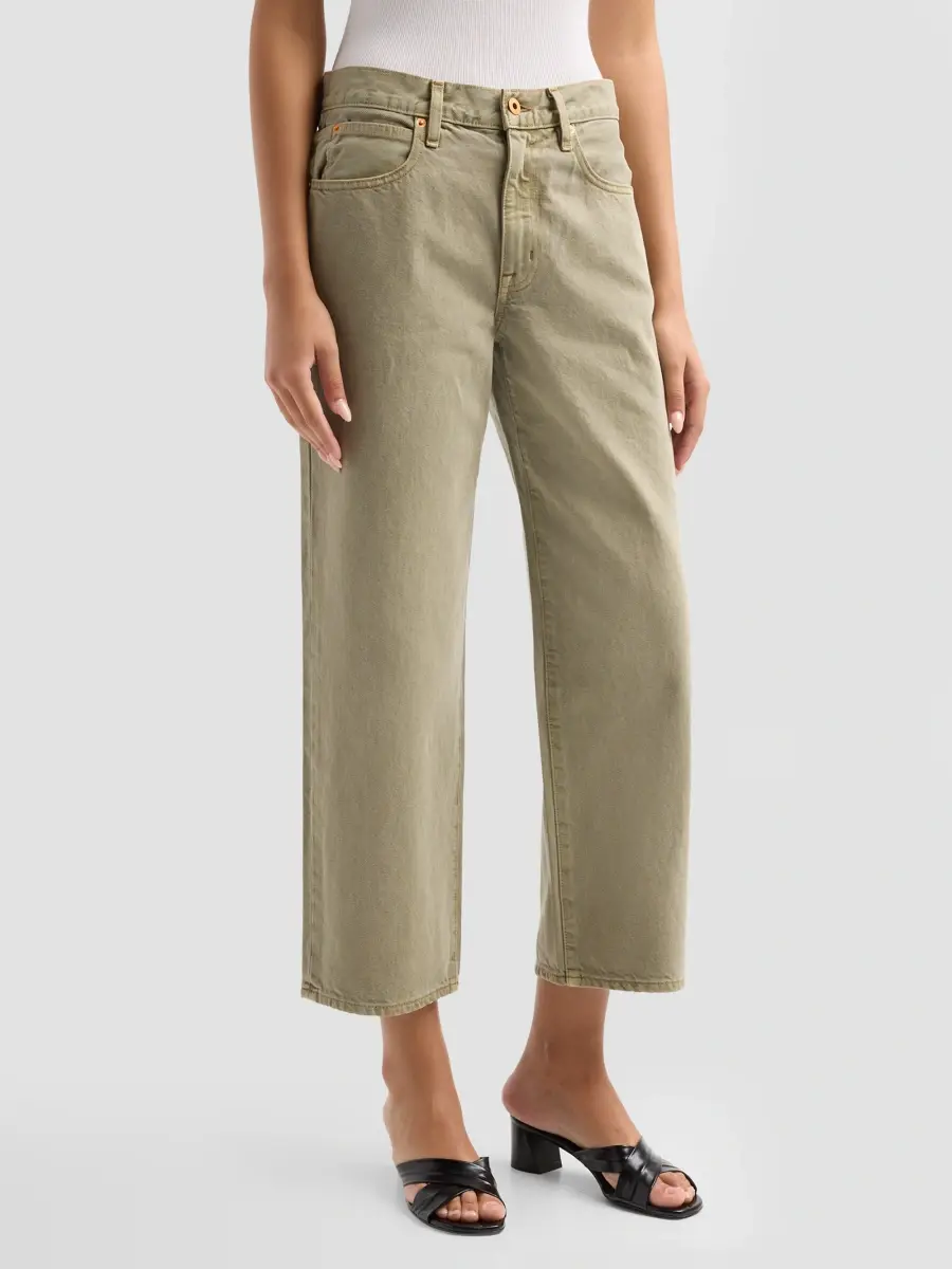 SLVRLAKE Women's Hunter Crop Wide-Leg Pants | Thumbnail 4 SLVRLAKE Women's Hunter Crop Wide-Leg Pants | Thumbnail 4