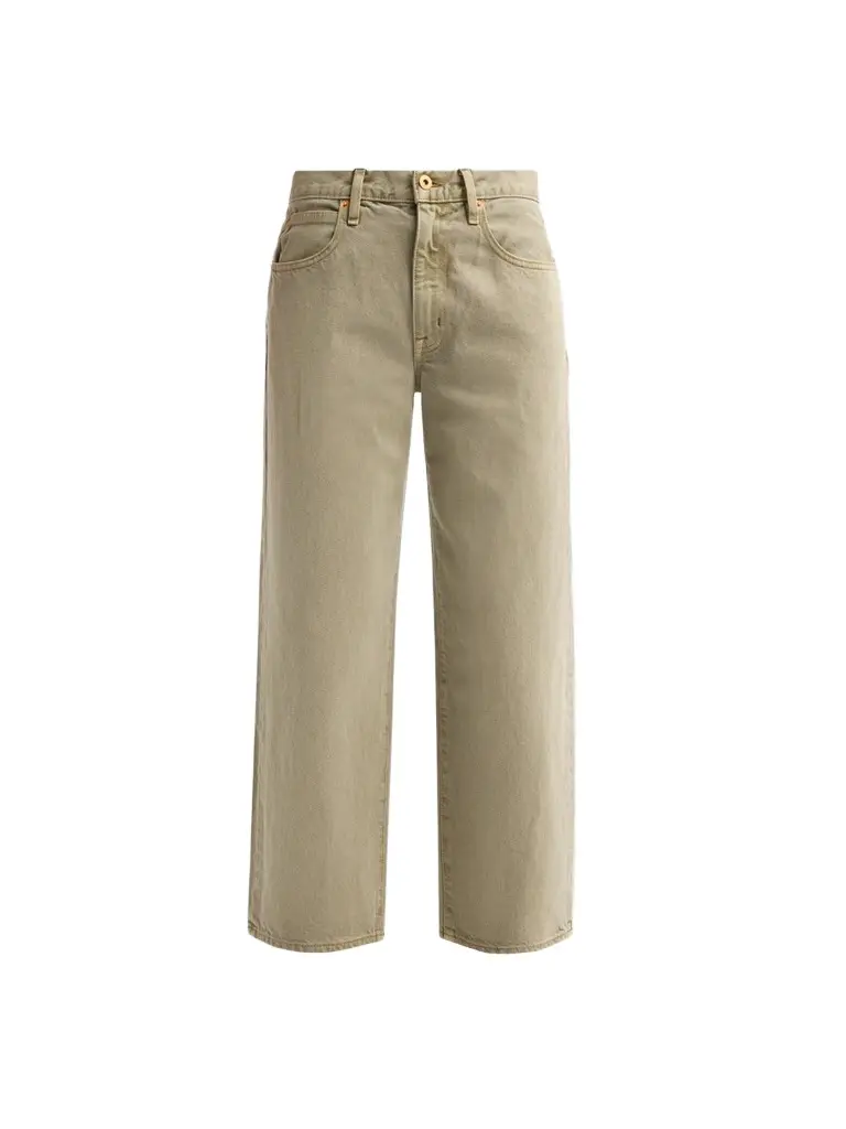 SLVRLAKE Women's Hunter Crop Wide-Leg Pants