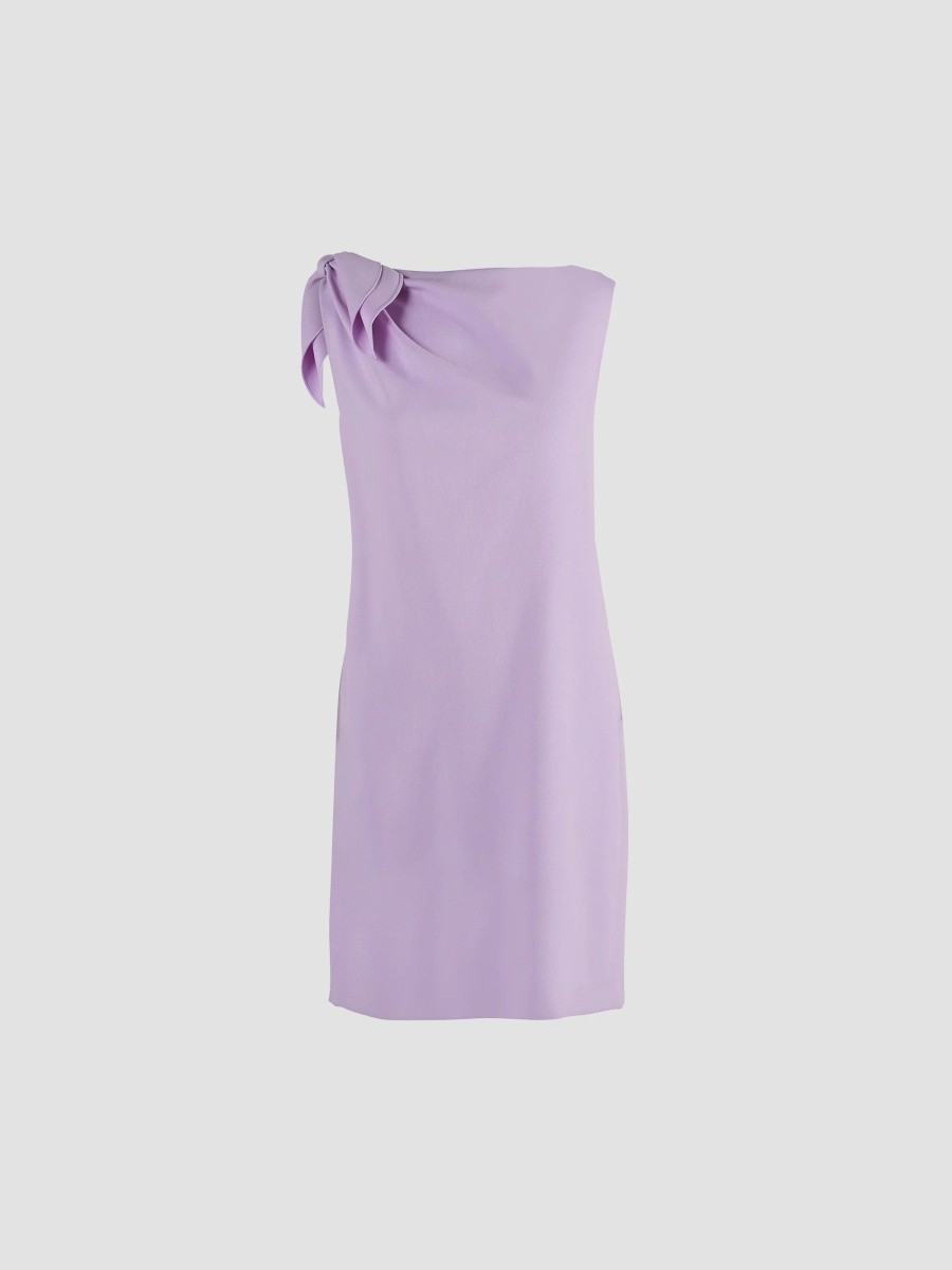 Carolina Herrera Women's Stretch-Virgin Wool Bow Mini Dress