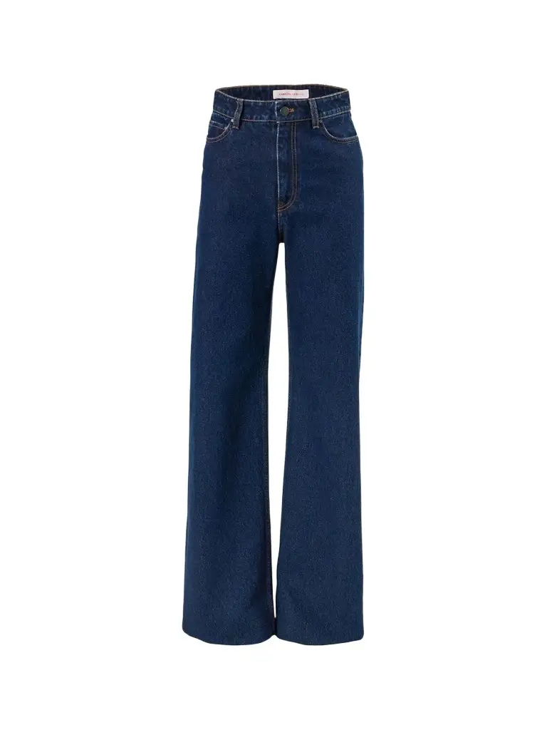 Carolina Herrera Women's High-Rise Wide-Leg Jeans