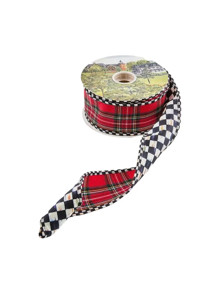 MacKenzie-Childs Courtly Tartan Ribbon