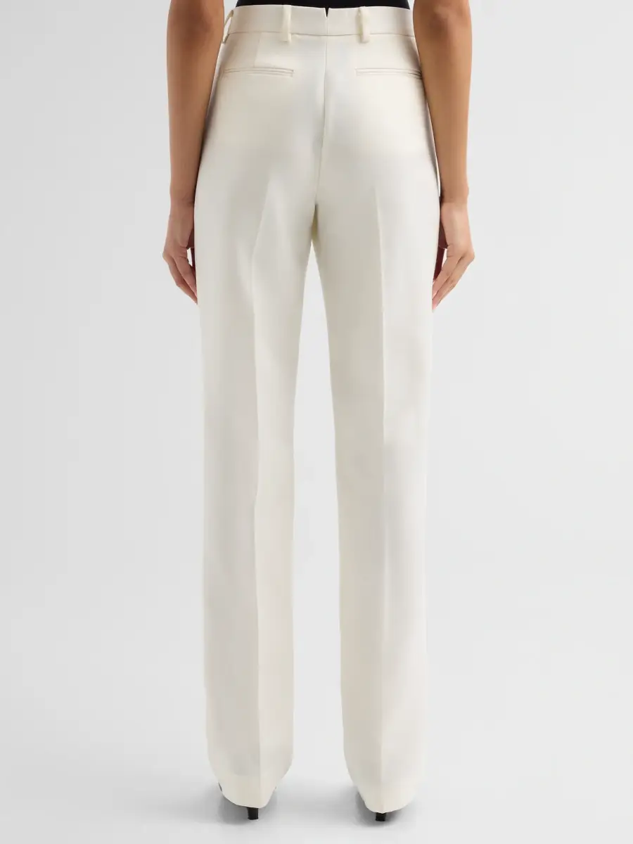 Brandon Maxwell Women's The Irving Wool-Silk Pants | Thumbnail 3 Brandon Maxwell Women's The Irving Wool-Silk Pants | Thumbnail 3