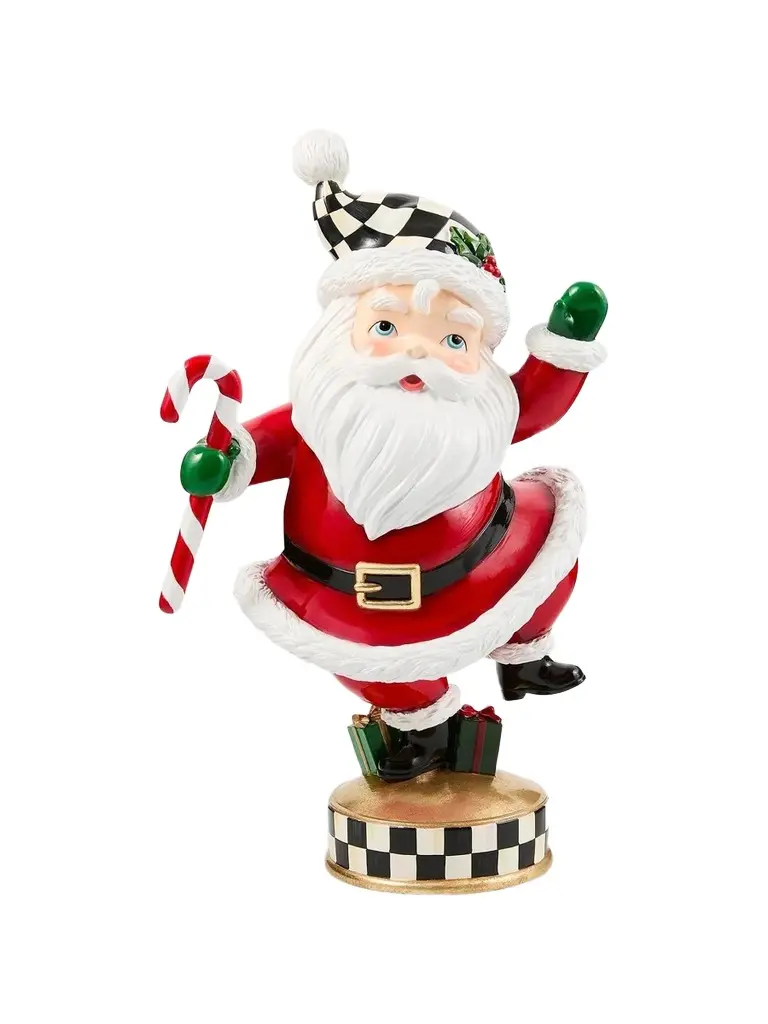 MacKenzie-Childs Holiday Twinkly Toes Santa Figurine