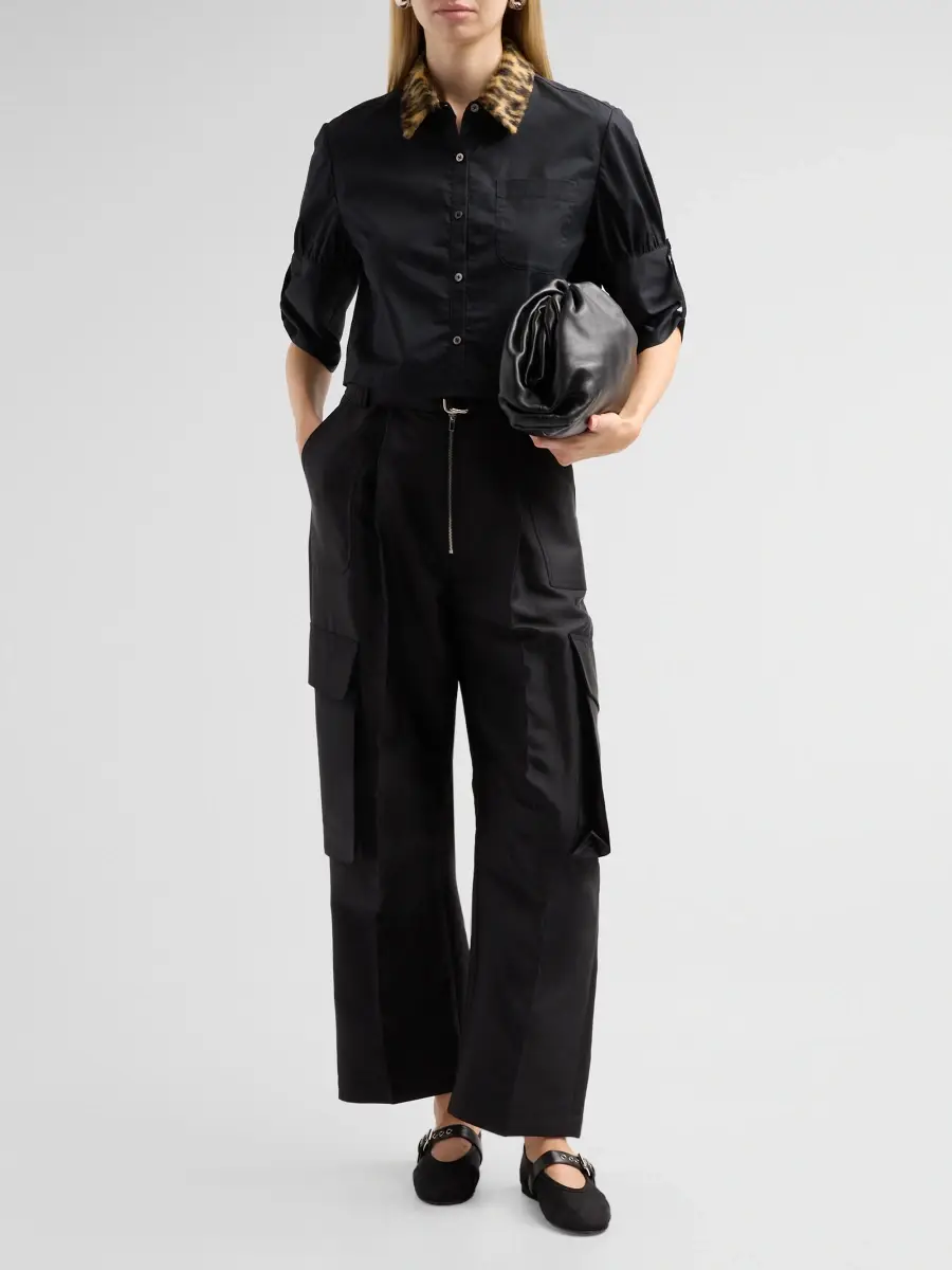 Toccin Women's Zadie Combo Crop Shirt | Thumbnail 2 Toccin Women's Zadie Combo Crop Shirt | Thumbnail 2