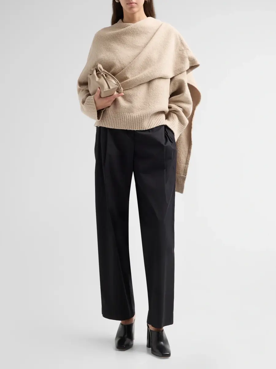 Altuzarra Women's Palmer Draped Cotton-Blend Sweater | Thumbnail 2 Altuzarra Women's Palmer Draped Cotton-Blend Sweater | Thumbnail 2