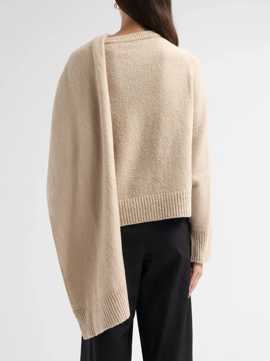 Altuzarra Women's Palmer Draped Cotton-Blend Sweater | Thumbnail 3 Altuzarra Women's Palmer Draped Cotton-Blend Sweater | Thumbnail 3