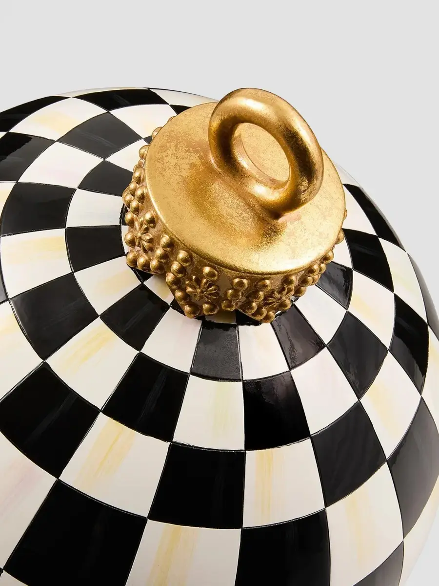 MacKenzie-Childs Courtly Check Large Resin Ornament | Thumbnail 2 MacKenzie-Childs Courtly Check Large Resin Ornament | Thumbnail 2