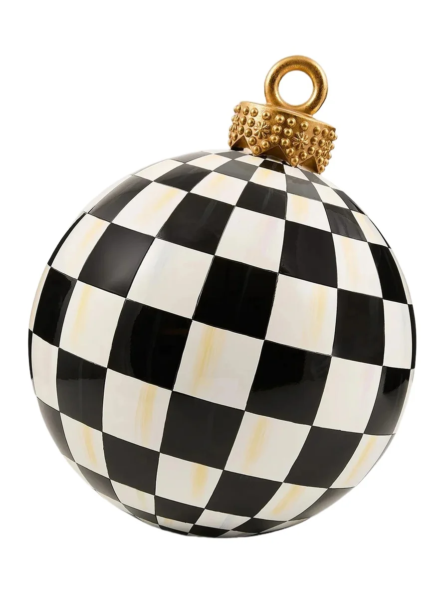 MacKenzie-Childs Courtly Check Large Resin Ornament