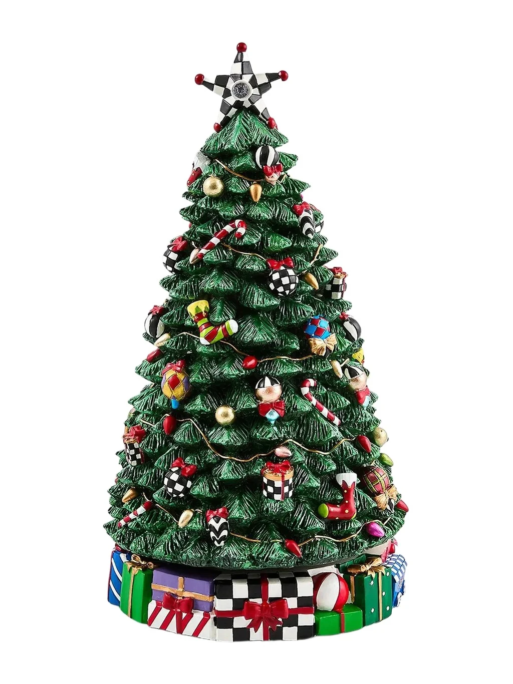 MacKenzie-Childs Christmas Carol Rotating Musical Tree