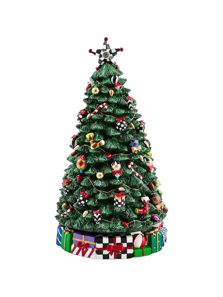 MacKenzie-Childs Christmas Carol Rotating Musical Tree