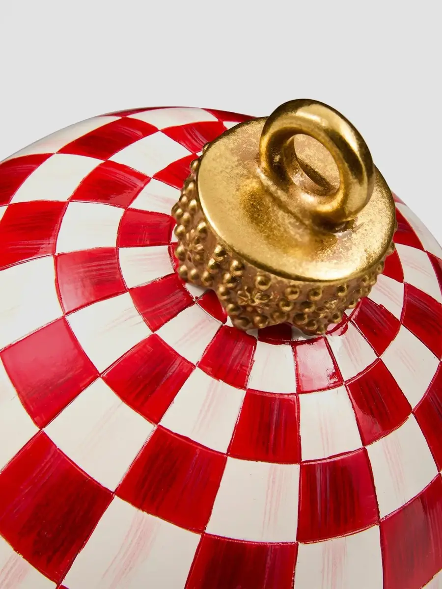 MacKenzie-Childs Red Check Small Tabletop Ornament | Thumbnail 2 MacKenzie-Childs Red Check Small Tabletop Ornament | Thumbnail 2