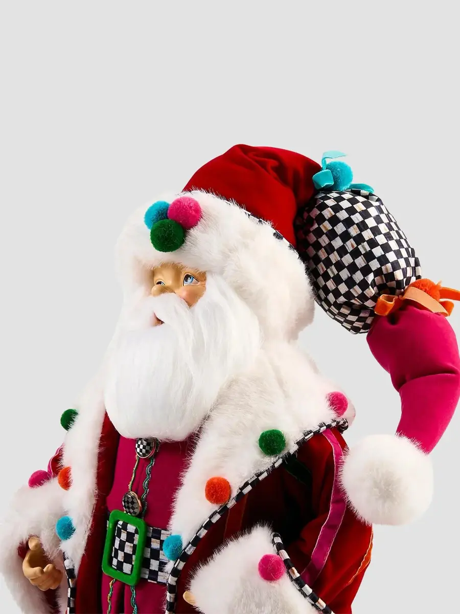 MacKenzie-Childs Confetti Santa Tabletop Figurine | Thumbnail 3