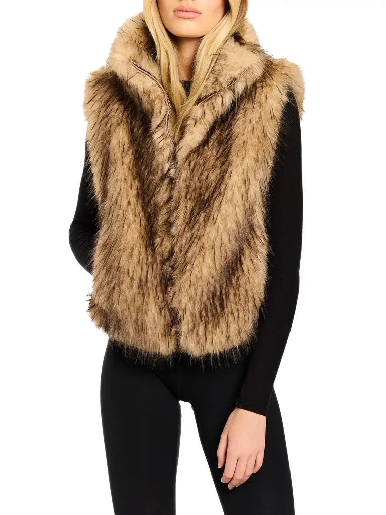 Sam. SAM. Women's Leah Faux Fur Vest