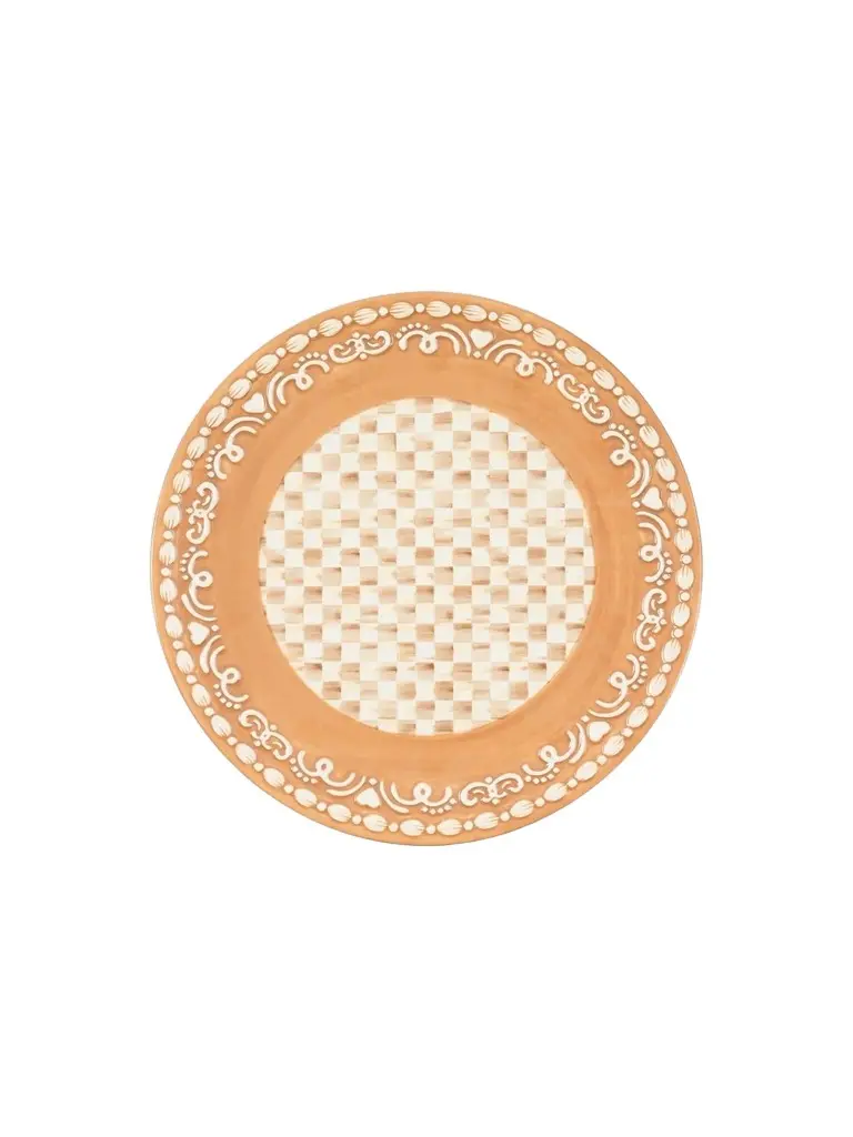 Mocha Check Ceramic Tray Mocha Check Ceramic Tray