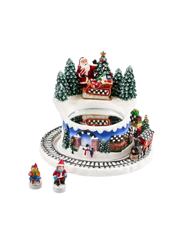 MacKenzie-Childs Musical Ice Skating Winter Scene