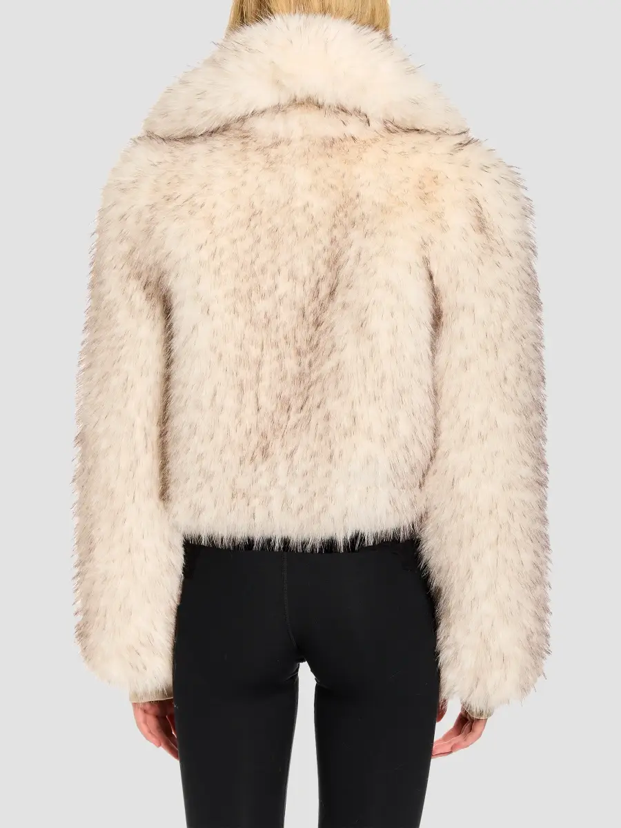 Sam. SAM. Women's Vienna Faux-Fur Crop Jacket | Thumbnail 2