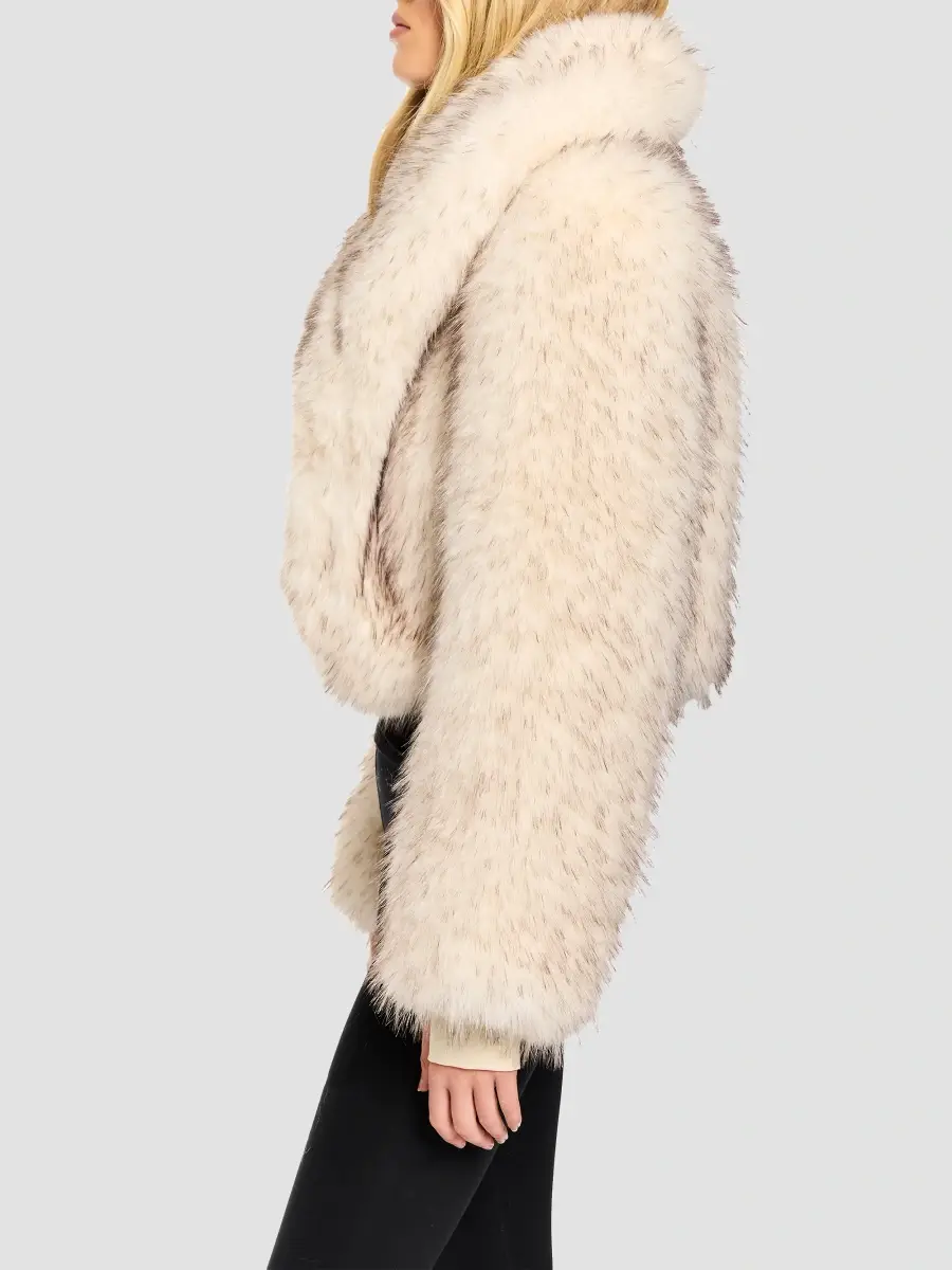 Sam. SAM. Women's Vienna Faux-Fur Crop Jacket | Thumbnail 4