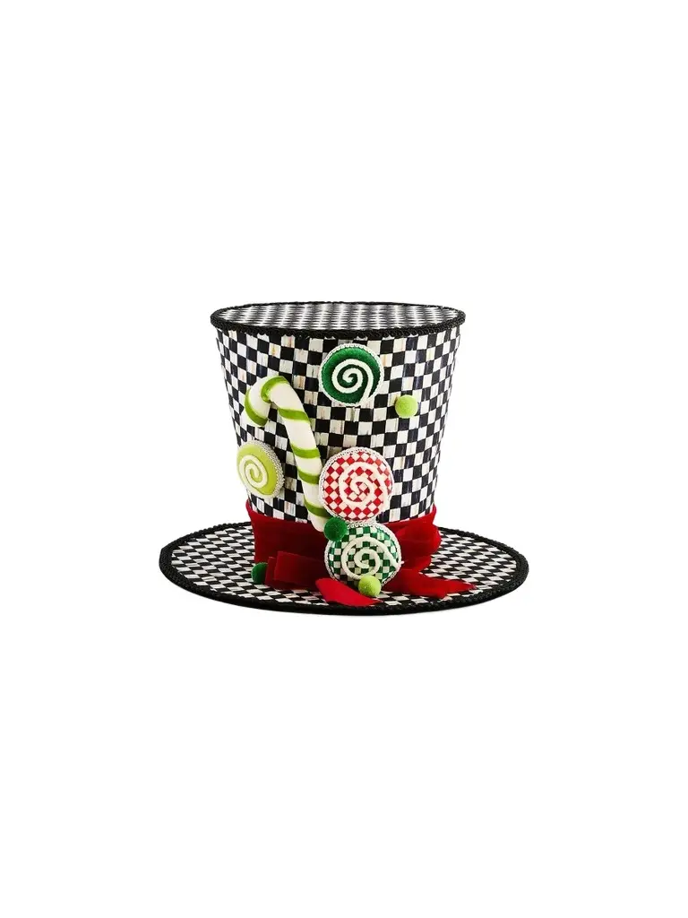 Check It Out Top Hat Fabric Tree Topper Check It Out Top Hat Fabric Tree Topper