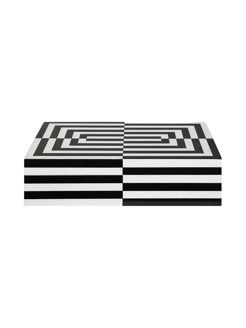 Jonathan Adler Large Op Art Lacquer Box