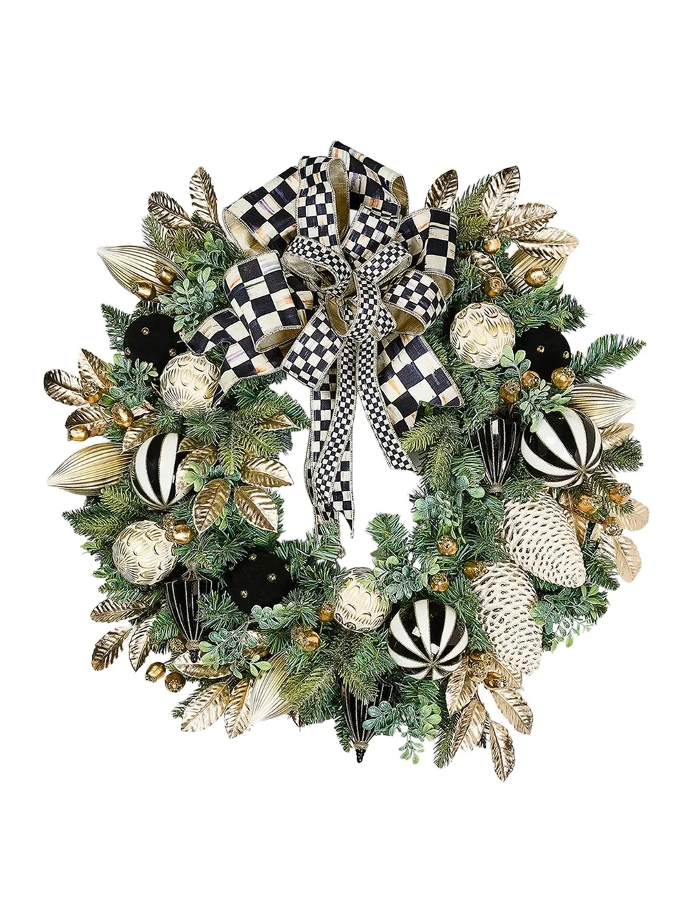 MacKenzie-Childs Courtly Noel Illuminated Wreath