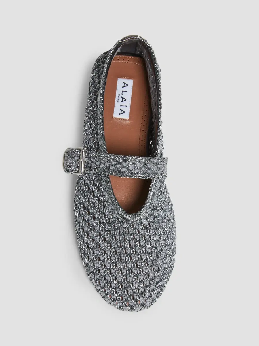 Alaïa Women's La Ballerine Mesh Ballet Flats | Thumbnail 6