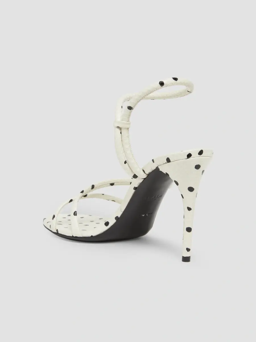 Alaïa Women's Loop 90MM Snakeskin-Embossed Leather Sandals | Thumbnail 4 Alaïa Women's Loop 90MM Snakeskin-Embossed Leather Sandals | Thumbnail 4