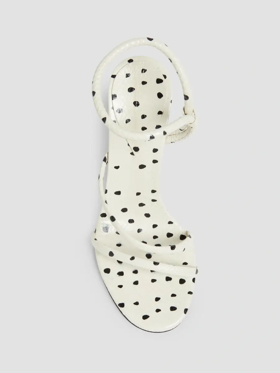 Alaïa Women's Loop 90MM Snakeskin-Embossed Leather Sandals | Thumbnail 6 Alaïa Women's Loop 90MM Snakeskin-Embossed Leather Sandals | Thumbnail 6