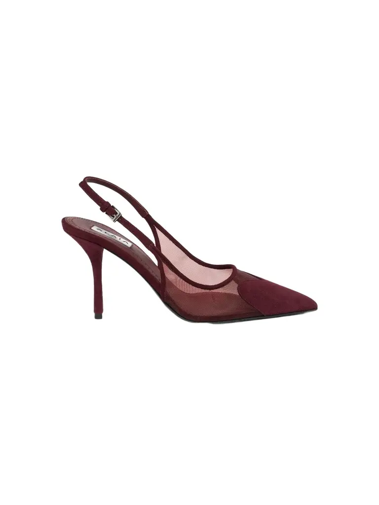 Alaïa Women's Le Coeur 90MM Mesh-Suede Slingback Pumps